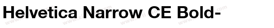 Helvetica Narrow CE Bold字体转换